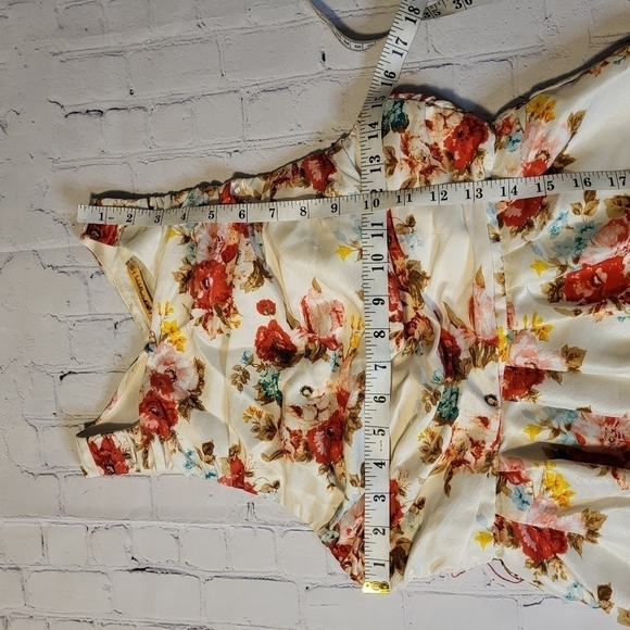Alice + Olivia Floral Print Silk Dress Size 4 - Picture 10 of 11
